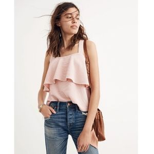Madewell Texture & Thread Tiered Tank Size Small